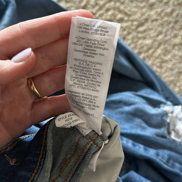 A3 - 197 Madewell straight leg distressed blue denim jeans size 30 straight leg - Picture 9 of 15